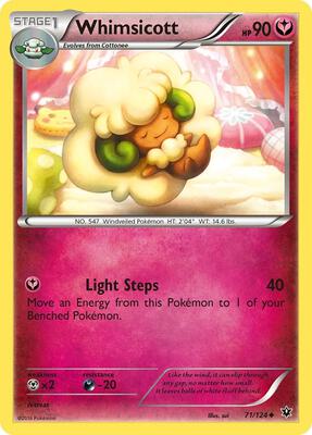 Whimsicott card from XY - Fates Collide