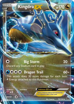 Kingdra EX card from XY - Fates Collide