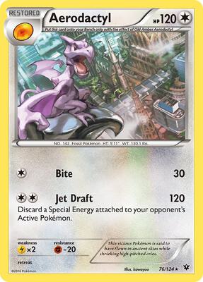 Aerodactyl card from XY - Fates Collide