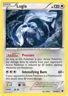 Lugia card from XY - Fates Collide