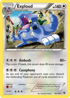 Exploud card from XY - Fates Collide