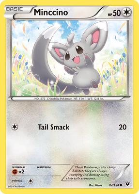 Minccino (87) card from XY - Fates Collide