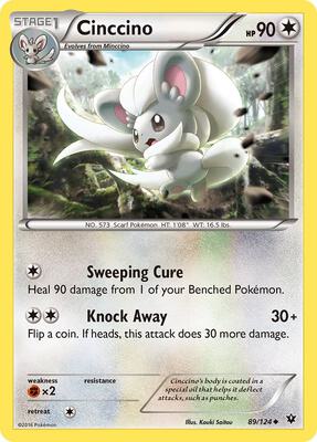 Cinccino (89) card from XY - Fates Collide