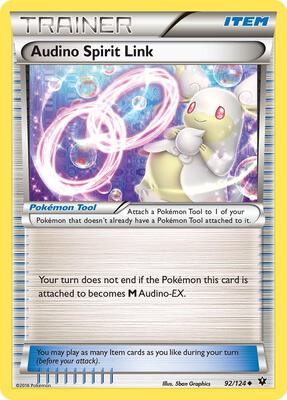 Audino Spirit Link card from XY - Fates Collide