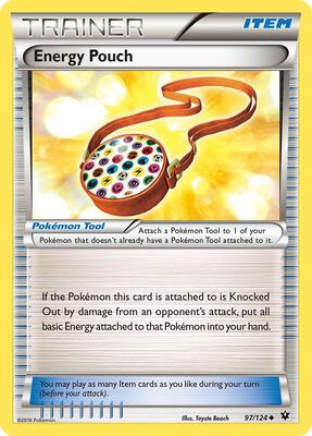 Energy Pouch card from XY - Fates Collide