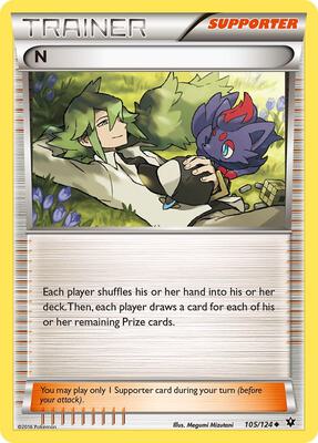 N (Supporter) card from XY - Fates Collide