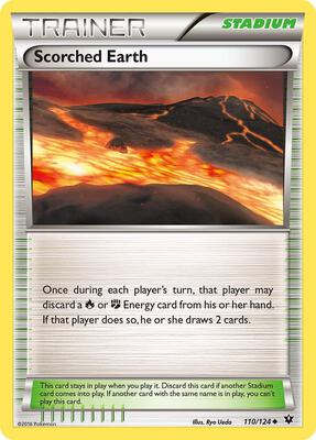 Scorched Earth card from XY - Fates Collide