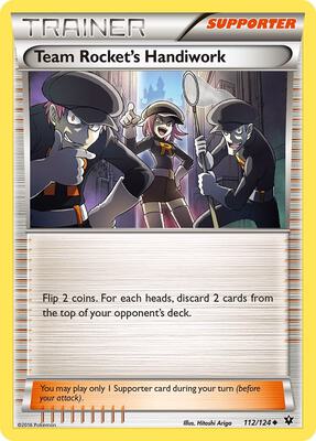 Team Rocket's Handiwork card from XY - Fates Collide
