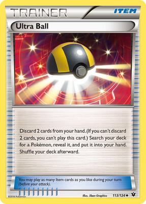 Ultra Ball card from XY - Fates Collide