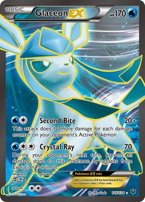 Glaceon EX (Full Art) card from XY - Fates Collide