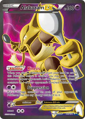 Alakazam EX (Full Art) card from XY - Fates Collide
