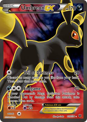 Umbreon EX (Full Art) card from XY - Fates Collide