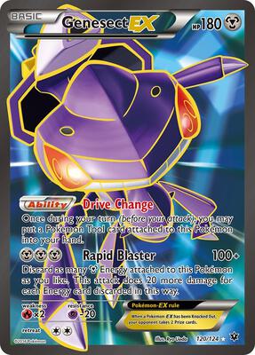 Genesect EX (Full Art) card from XY - Fates Collide