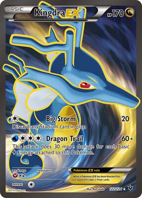 Kingdra EX (Full Art) card from XY - Fates Collide