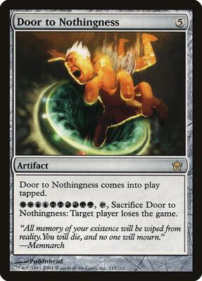 Door to Nothingness card from Fifth Dawn