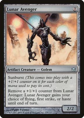 Lunar Avenger card from Fifth Dawn