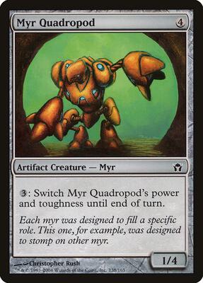 Myr Quadropod card from Fifth Dawn