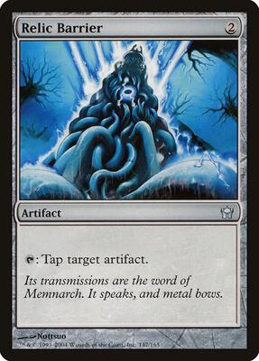 Relic Barrier card from Fifth Dawn