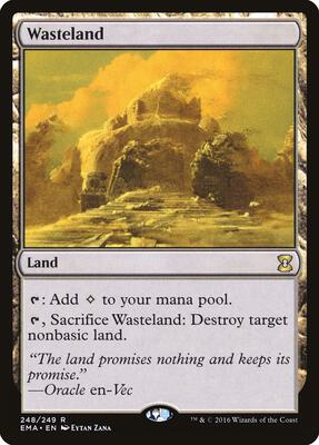 Wasteland card from Eternal Masters