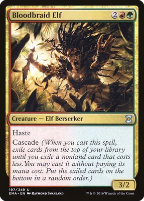 Bloodbraid Elf card from Eternal Masters