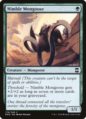 Nimble Mongoose card from Eternal Masters