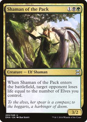 Shaman of the Pack card from Eternal Masters