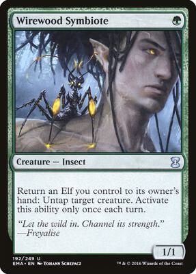 Wirewood Symbiote card from Eternal Masters