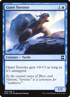 Giant Tortoise card from Eternal Masters
