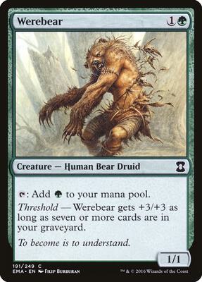 Werebear card from Eternal Masters