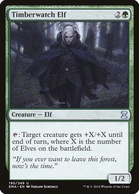 Timberwatch Elf card from Eternal Masters