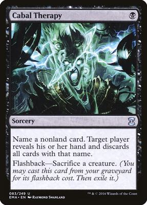 Cabal Therapy card from Eternal Masters