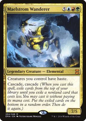 Maelstrom Wanderer card from Eternal Masters