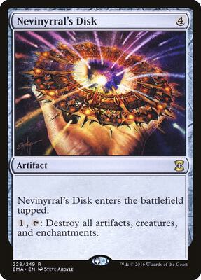 Nevinyrral's Disk card from Eternal Masters