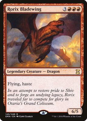 Rorix Bladewing card from Eternal Masters