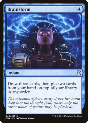 Brainstorm card from Eternal Masters