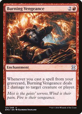 Burning Vengeance card from Eternal Masters