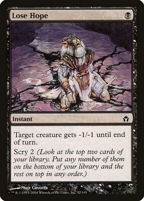 Lose Hope card from Fifth Dawn