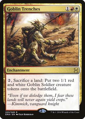 Goblin Trenches card from Eternal Masters