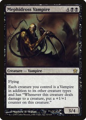 Mephidross Vampire card from Fifth Dawn