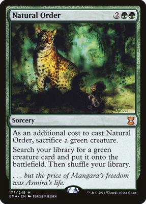 Natural Order card from Eternal Masters