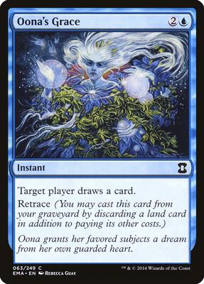 Oona's Grace card from Eternal Masters