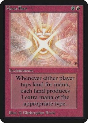 Mana Flare card from Alpha Edition