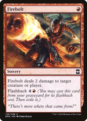Firebolt card from Eternal Masters