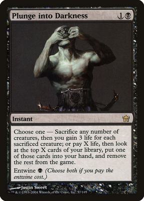 Plunge into Darkness card from Fifth Dawn