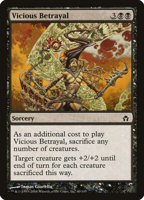 Vicious Betrayal card from Fifth Dawn