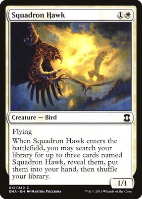Squadron Hawk card from Eternal Masters