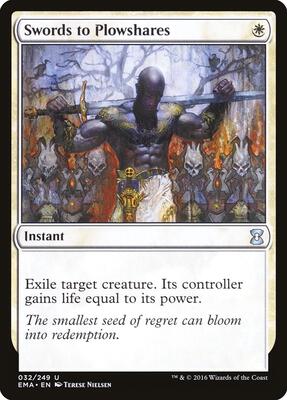 Swords to Plowshares card from Eternal Masters