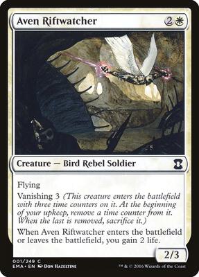 Aven Riftwatcher card from Eternal Masters