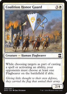 Coalition Honor Guard card from Eternal Masters