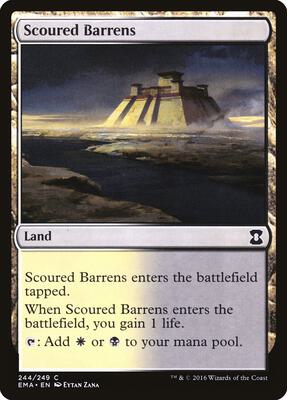 Scoured Barrens card from Eternal Masters